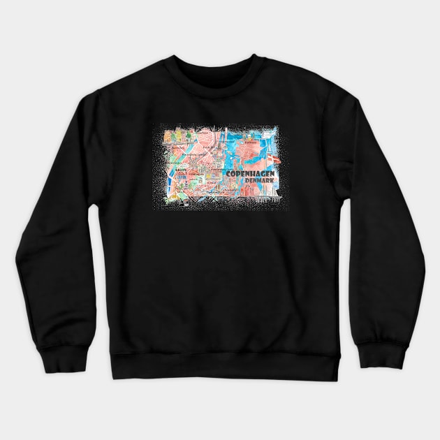 Copenhagen, Denmark Crewneck Sweatshirt by artshop77